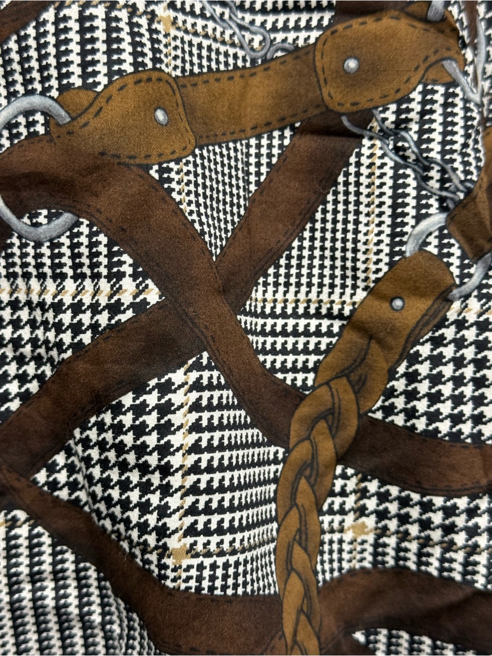 🍄VINTAGE LAUREN Ralph Lauren Equestrian Themed Button-up Blouse - Picture 8 of 12